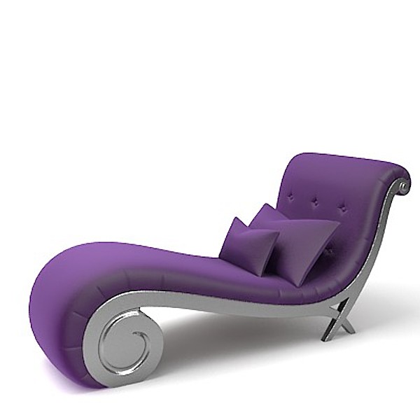 3d model of christopher guy 60-0107 - Christopher guy 60-0107 accent chaise longue by shop3ds